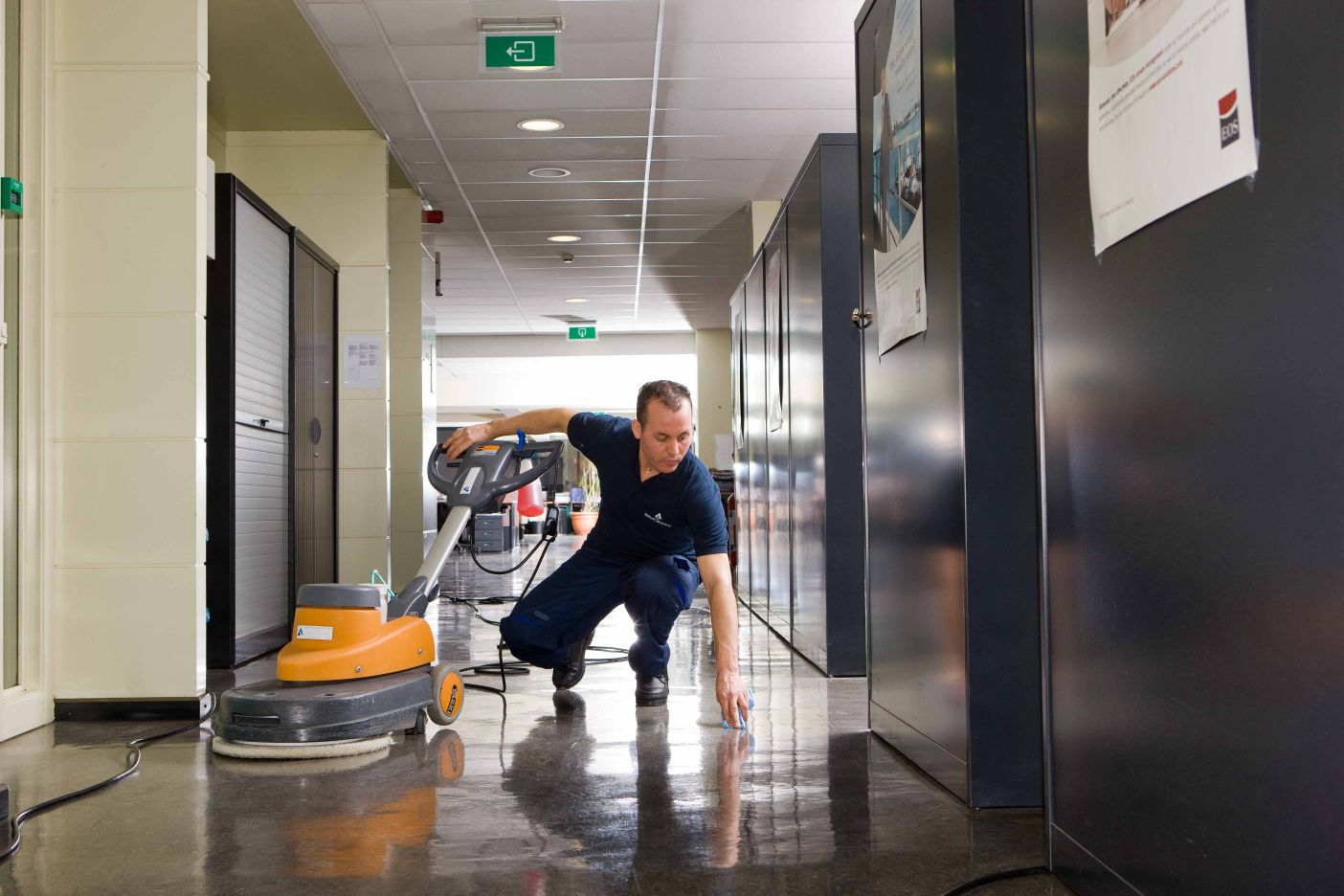 cleaning of offices and business premises
