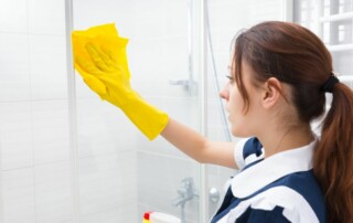 détartrage professionnel pour les vitres de douche